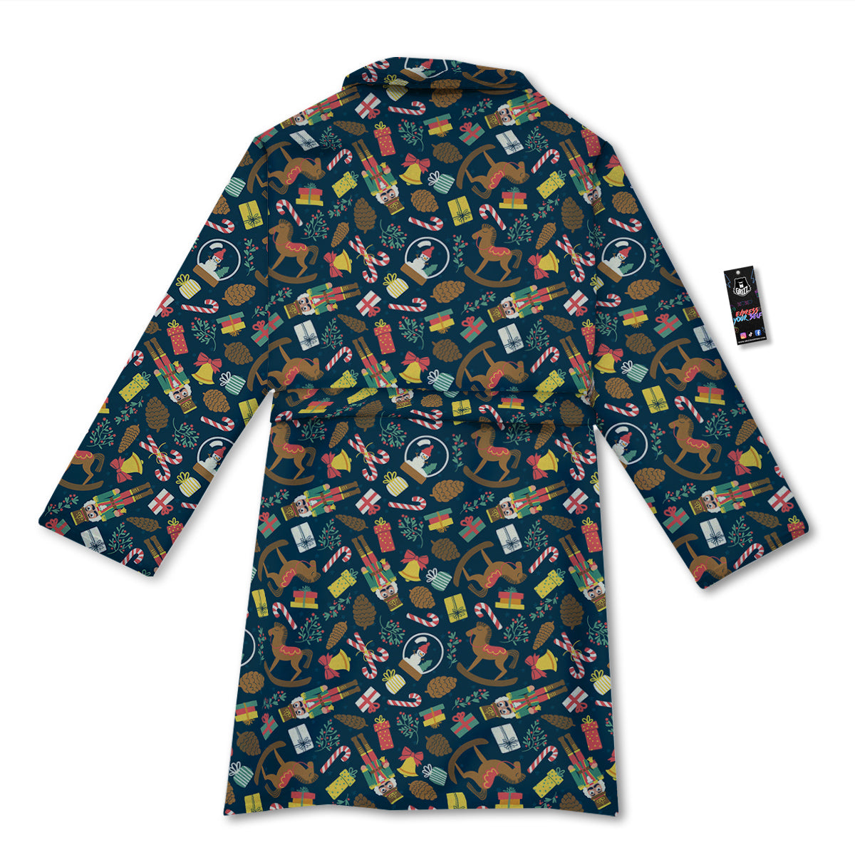 Decorations Christmas Print Pattern Bathrobe-grizzshop