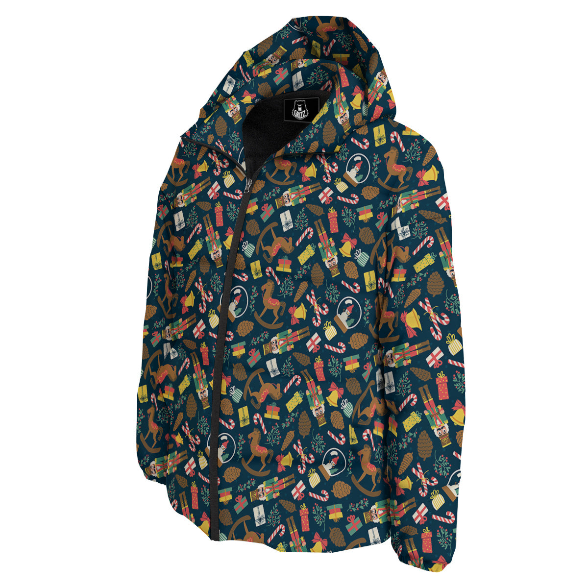 Decorations Christmas Print Pattern Down Jacket-grizzshop
