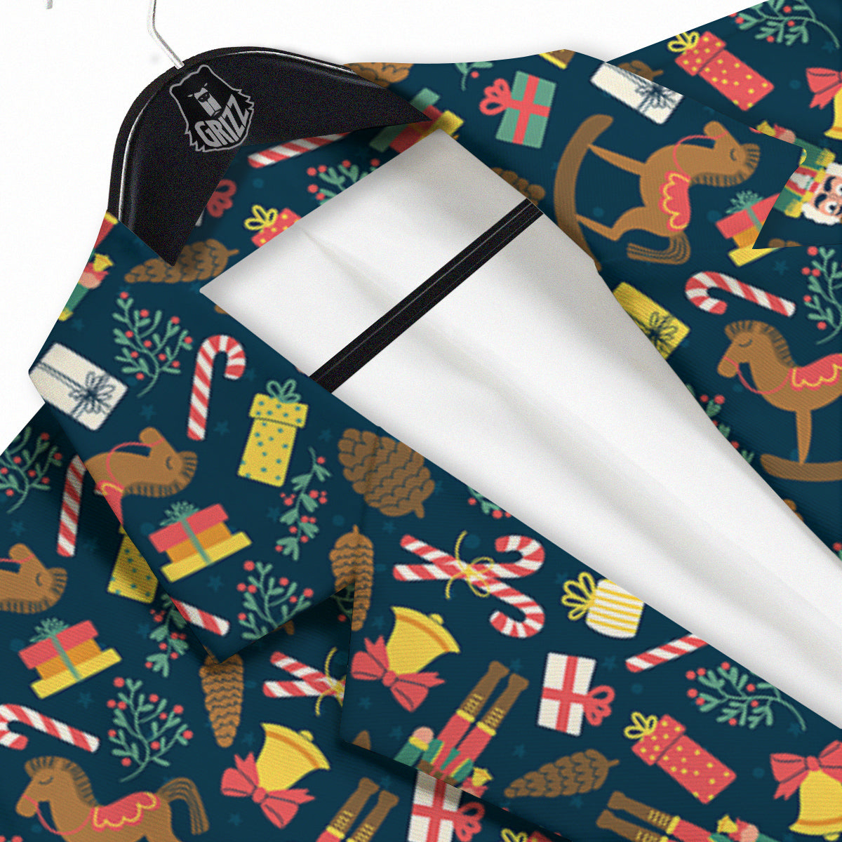 Decorations Christmas Print Pattern Men's Sport Coat-grizzshop