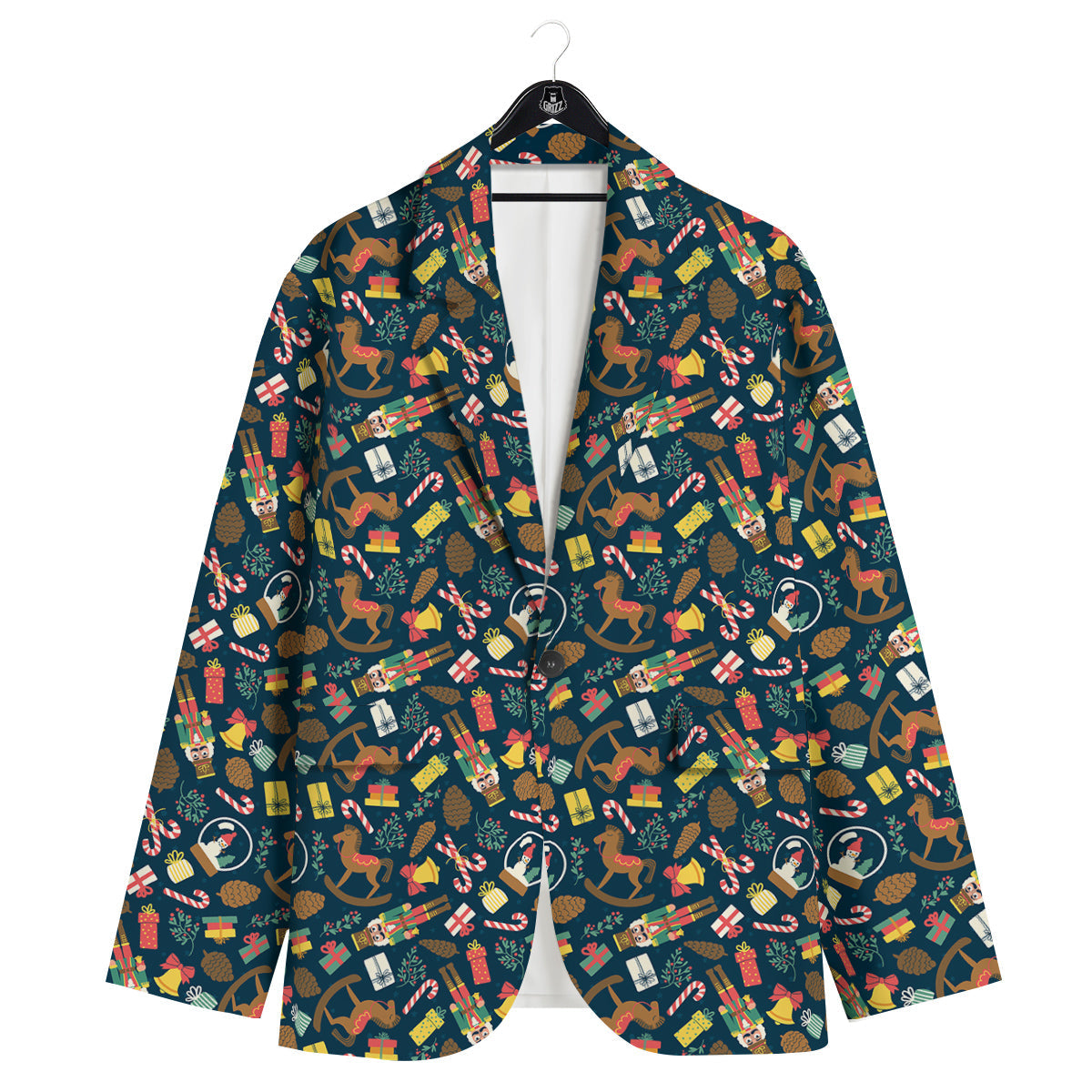 Decorations Christmas Print Pattern Men's Sport Coat-grizzshop