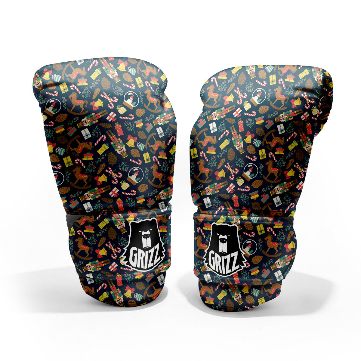 Decorations Christmas Print Pattern Pro Boxing Glove
