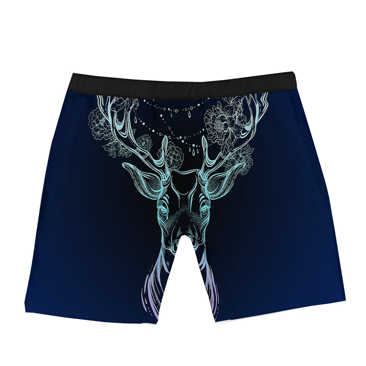 Deer Bohemian Spiritual Print Boxer Briefs-grizzshop