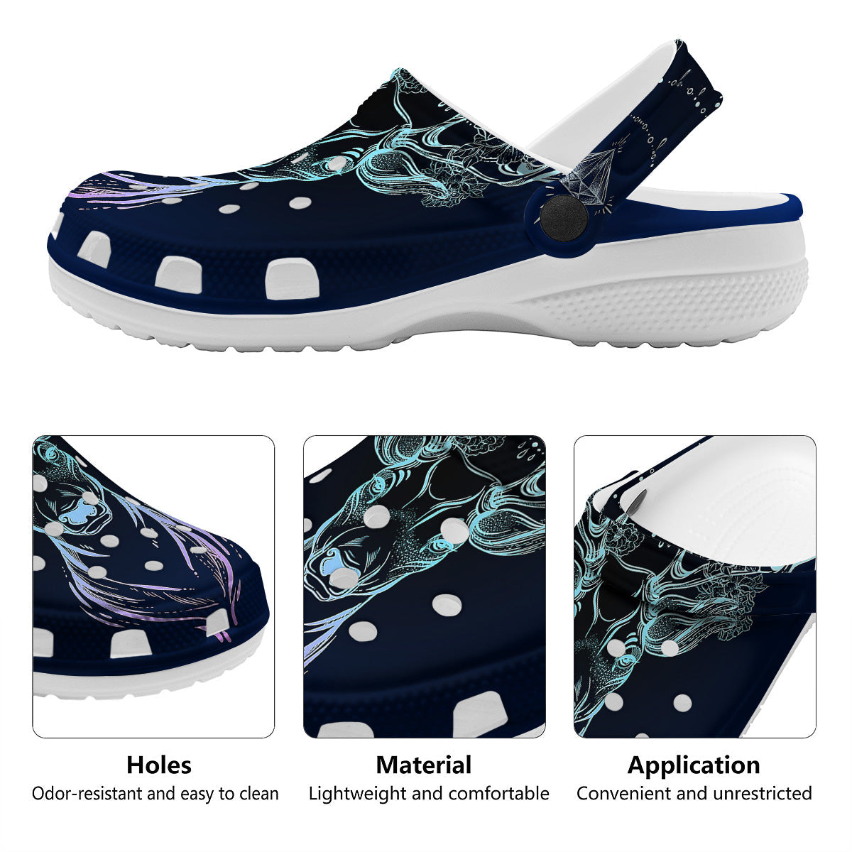 Deer Bohemian Spiritual Print Clog-grizzshop