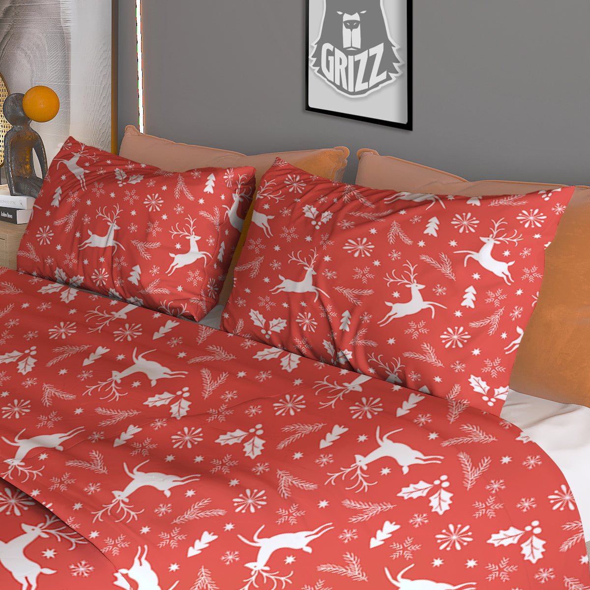 Ethnic Floral Print Pattern Duvet Cover Bedding Set