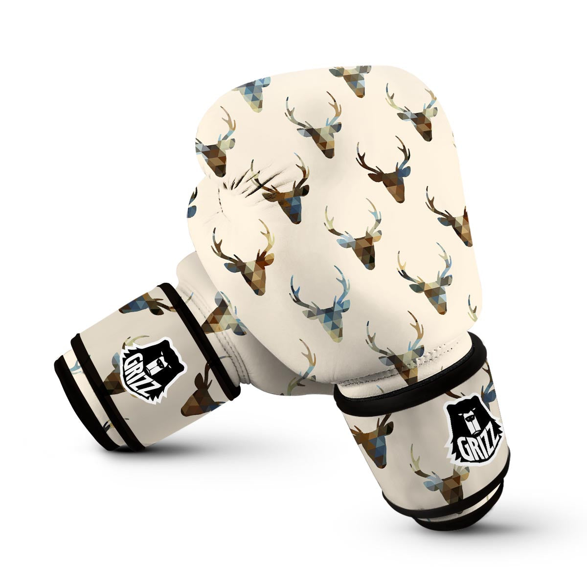 Deer Pattern Print Boxing Gloves-grizzshop
