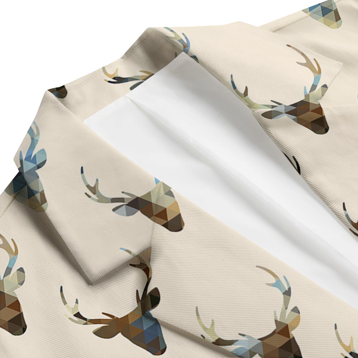 Deer Pattern Print Men's Blazer-grizzshop