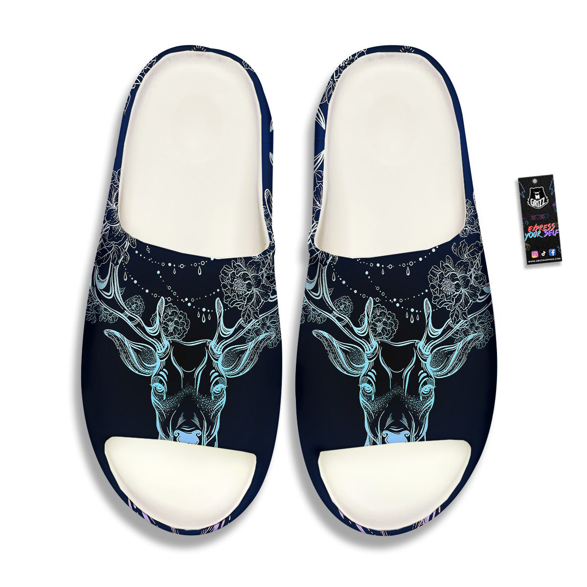 Deer Bohemian Spiritual Print Sandals-grizzshop