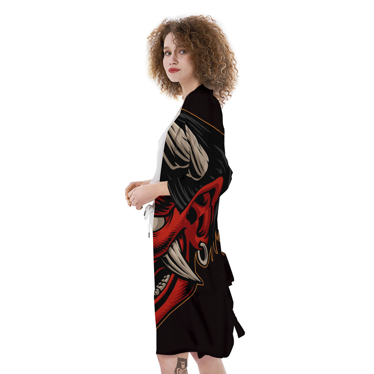 Demon Japanese Print Kimono-grizzshop