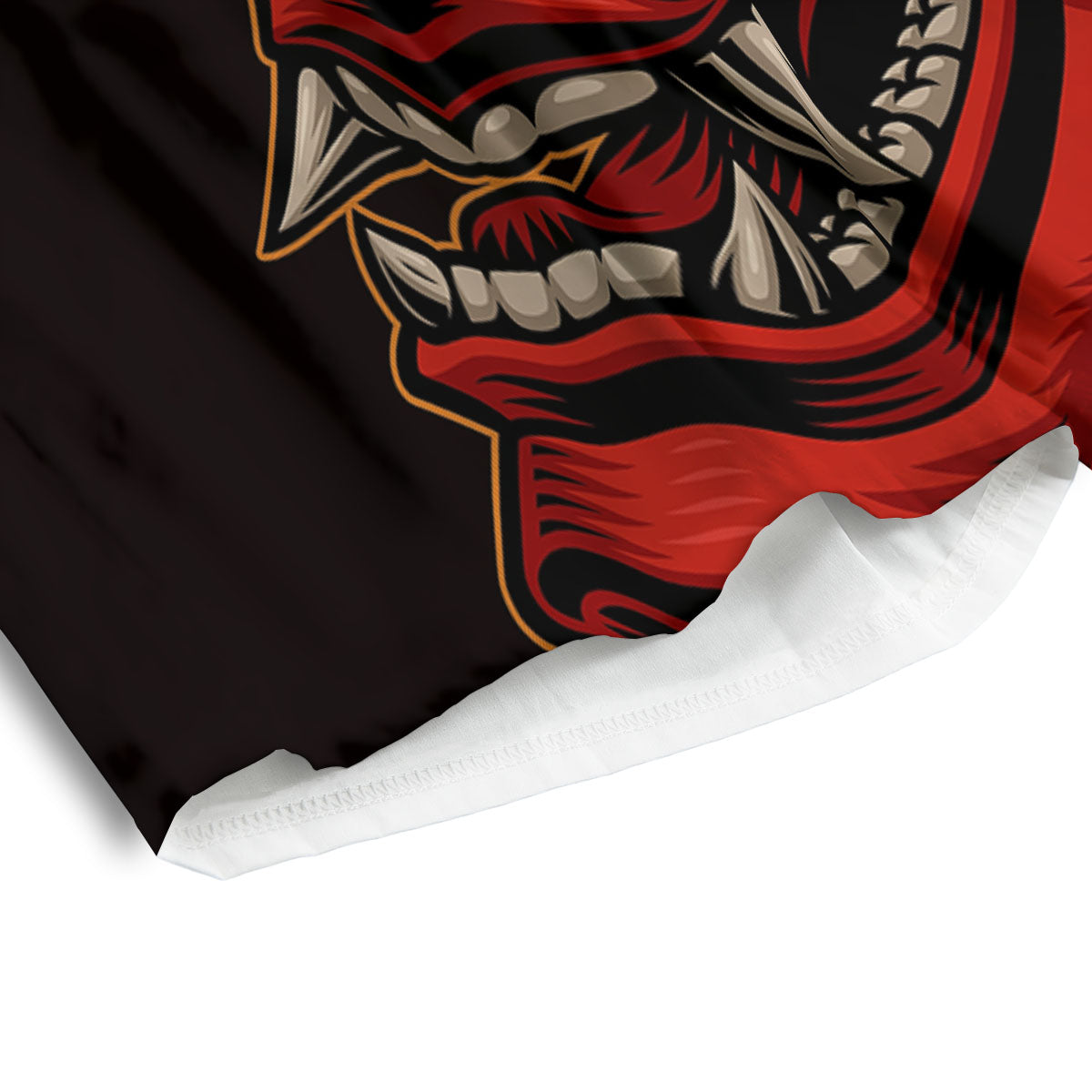 Demon Japanese Print Men's Athletic Shorts