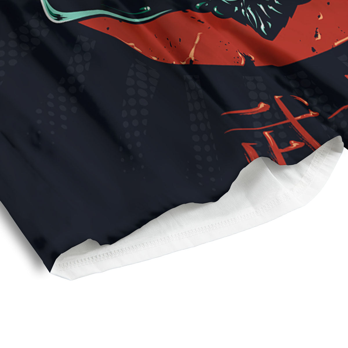 Demon Mask Japanese Print Men's Athletic Shorts