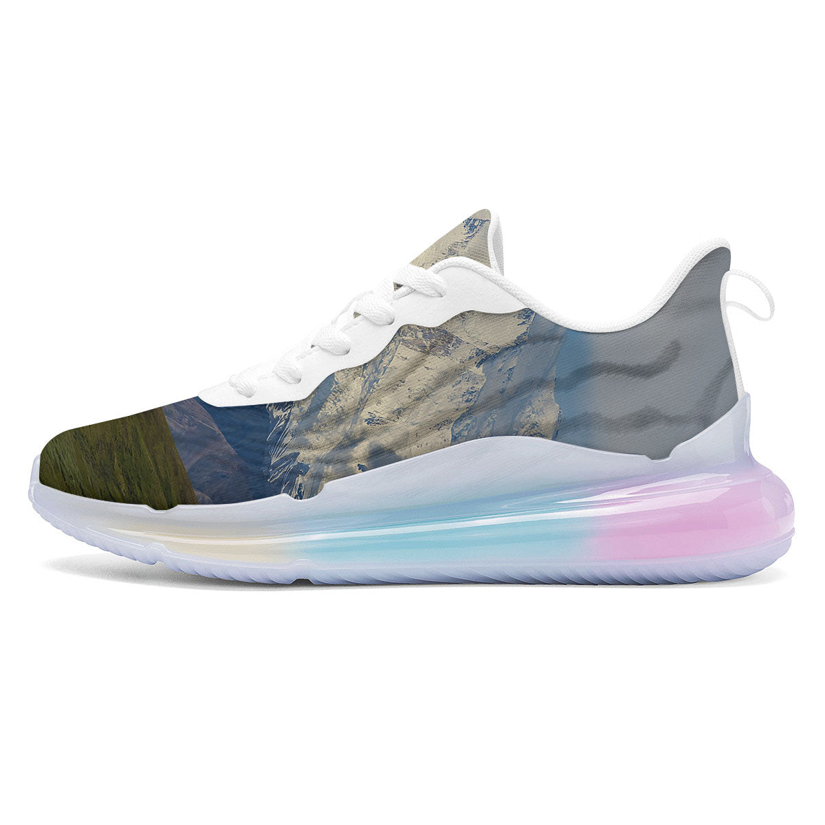 Denali Mountain Print Running Sneakers-grizzshop