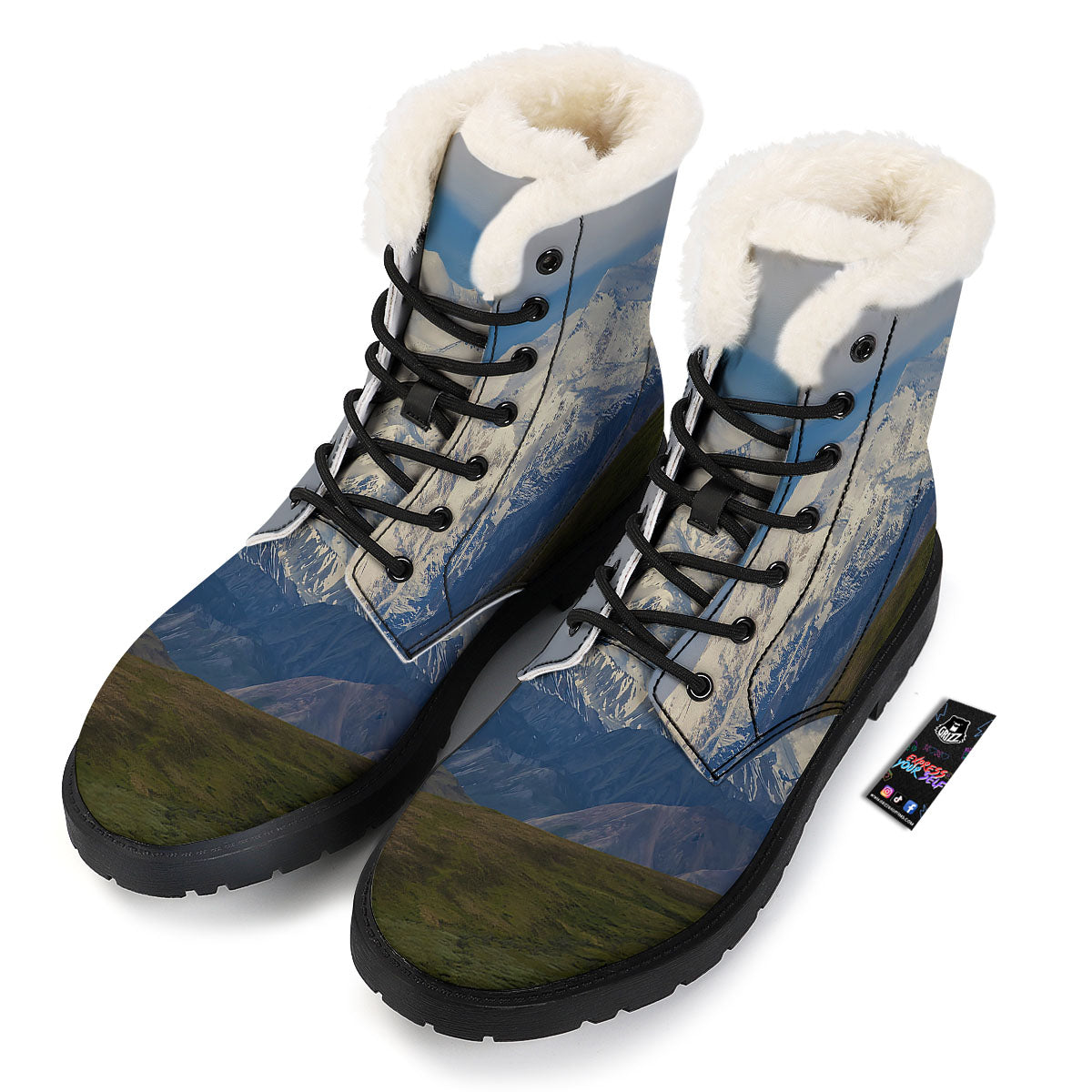 Denali Mountain Print Winter Boots-grizzshop