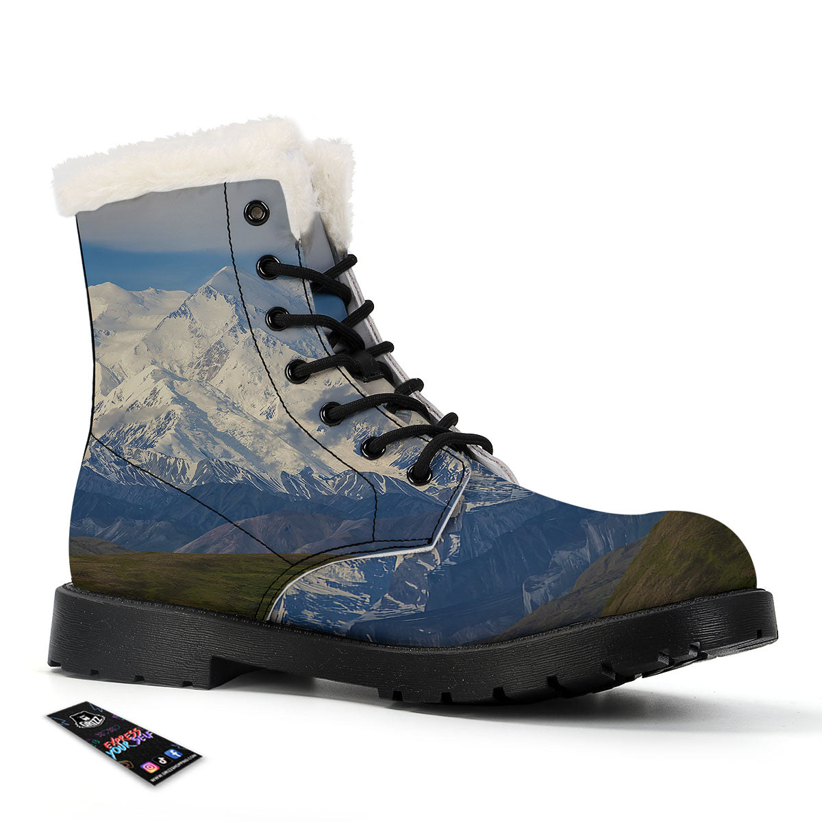 Denali Mountain Print Winter Boots-grizzshop