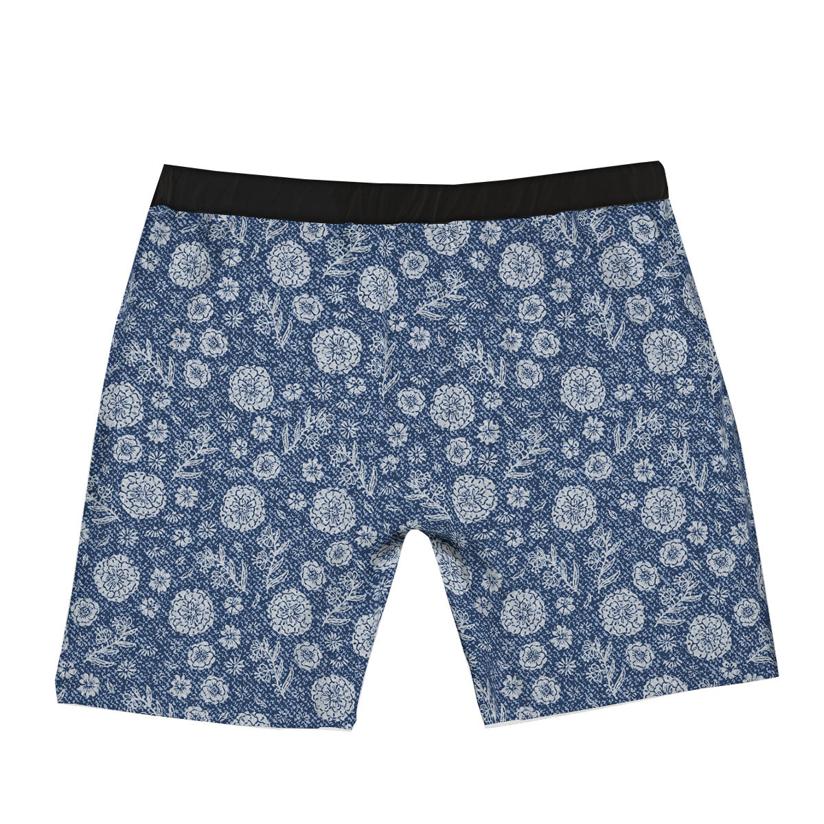 Denim Jeans Flower Print Pattern Boxer Briefs-grizzshop