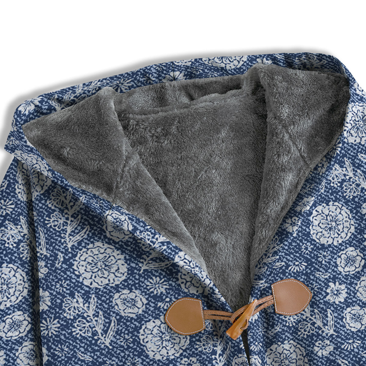 Denim Jeans Flower Print Pattern Men's Windbreaker Jacket-grizzshop