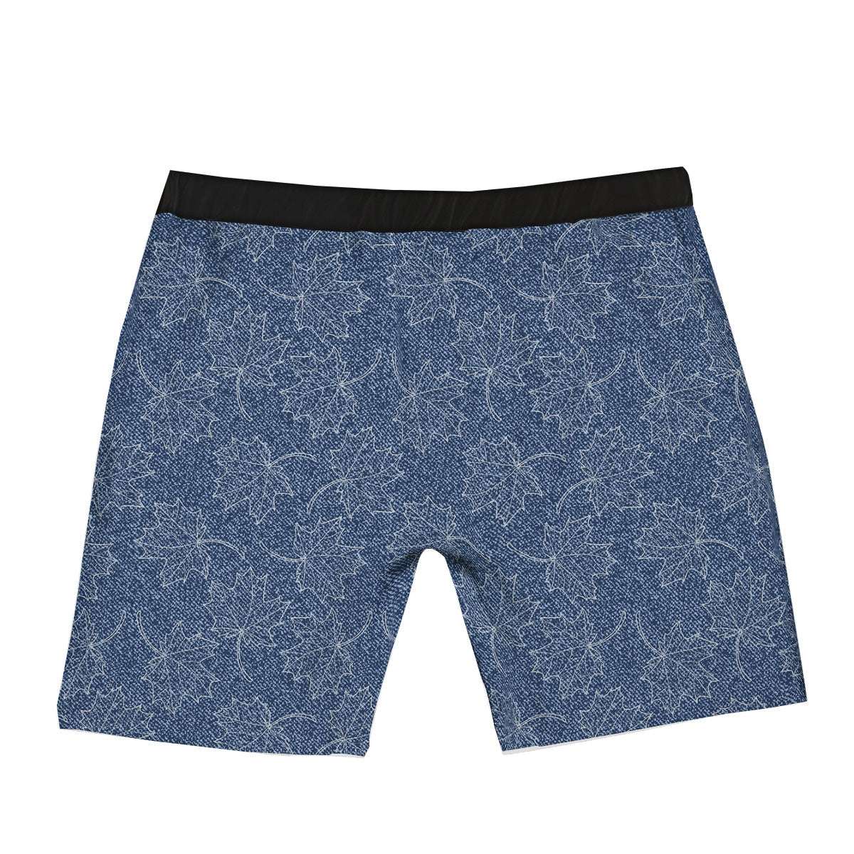 Denim Jeans Maple Leaf Print Pattern Boxer Briefs-grizzshop