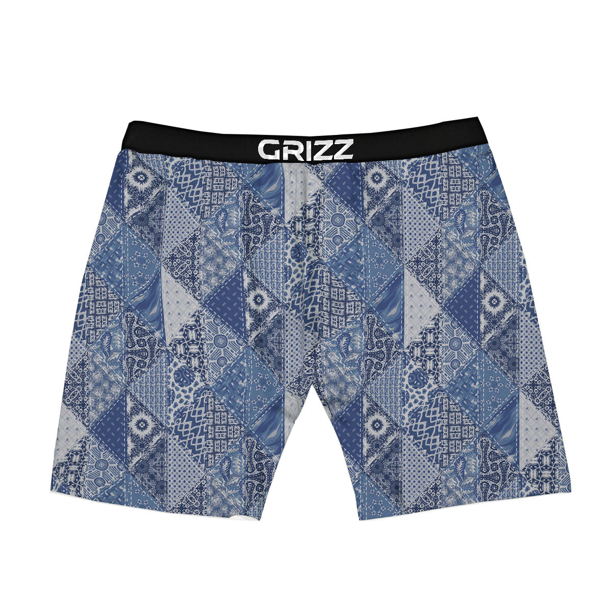 Denim Jeans Patchwork Print Pattern Boxer Briefs-grizzshop