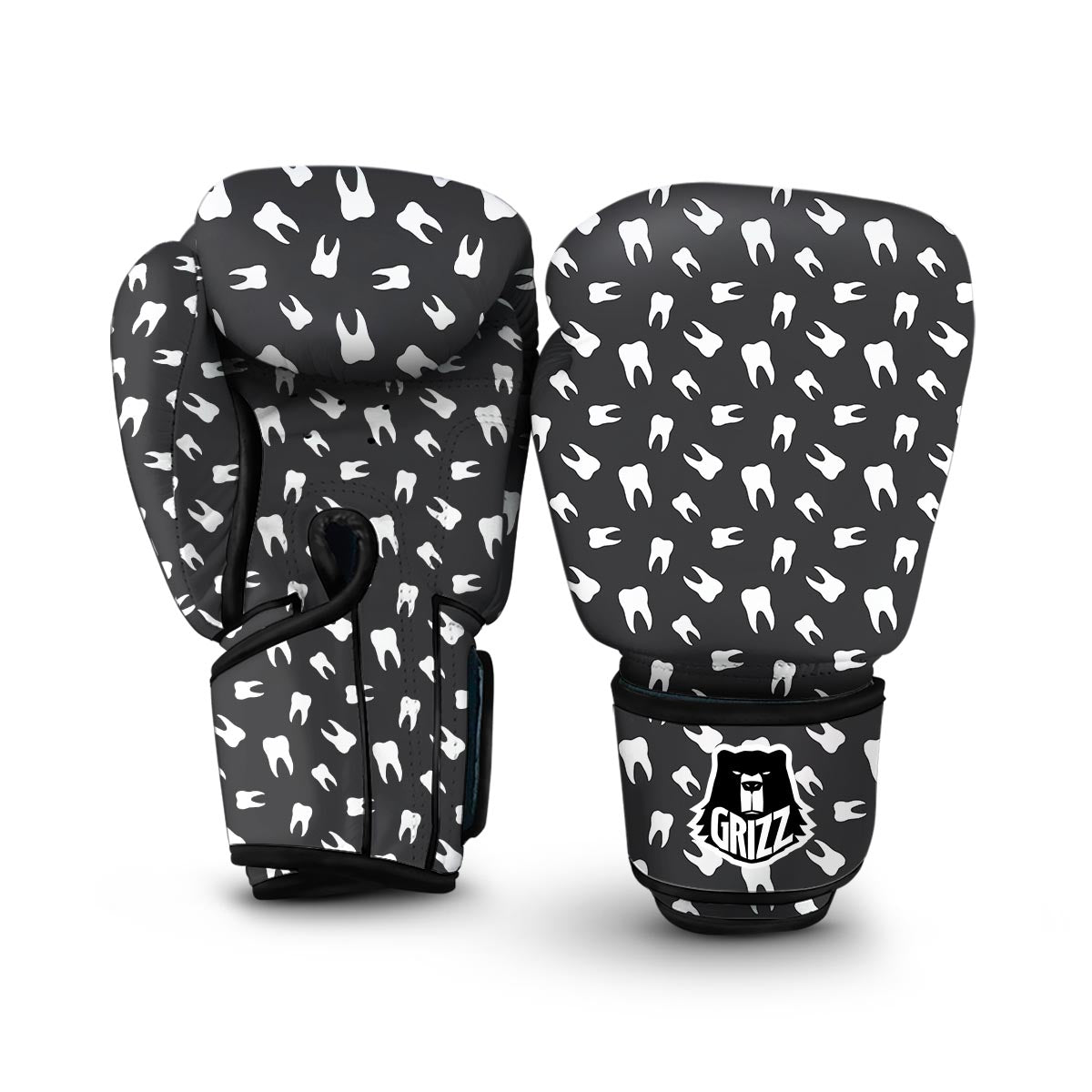 Dentist Dental Dentistry Tooth Pattern Print Boxing Gloves-grizzshop