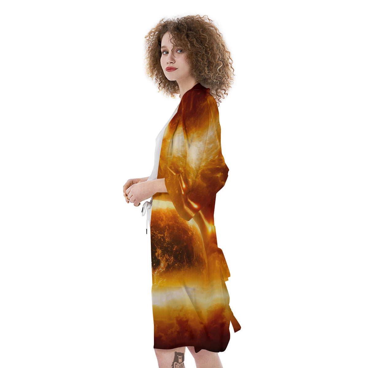 Destruction Of Planet Earth Print Kimono-grizzshop