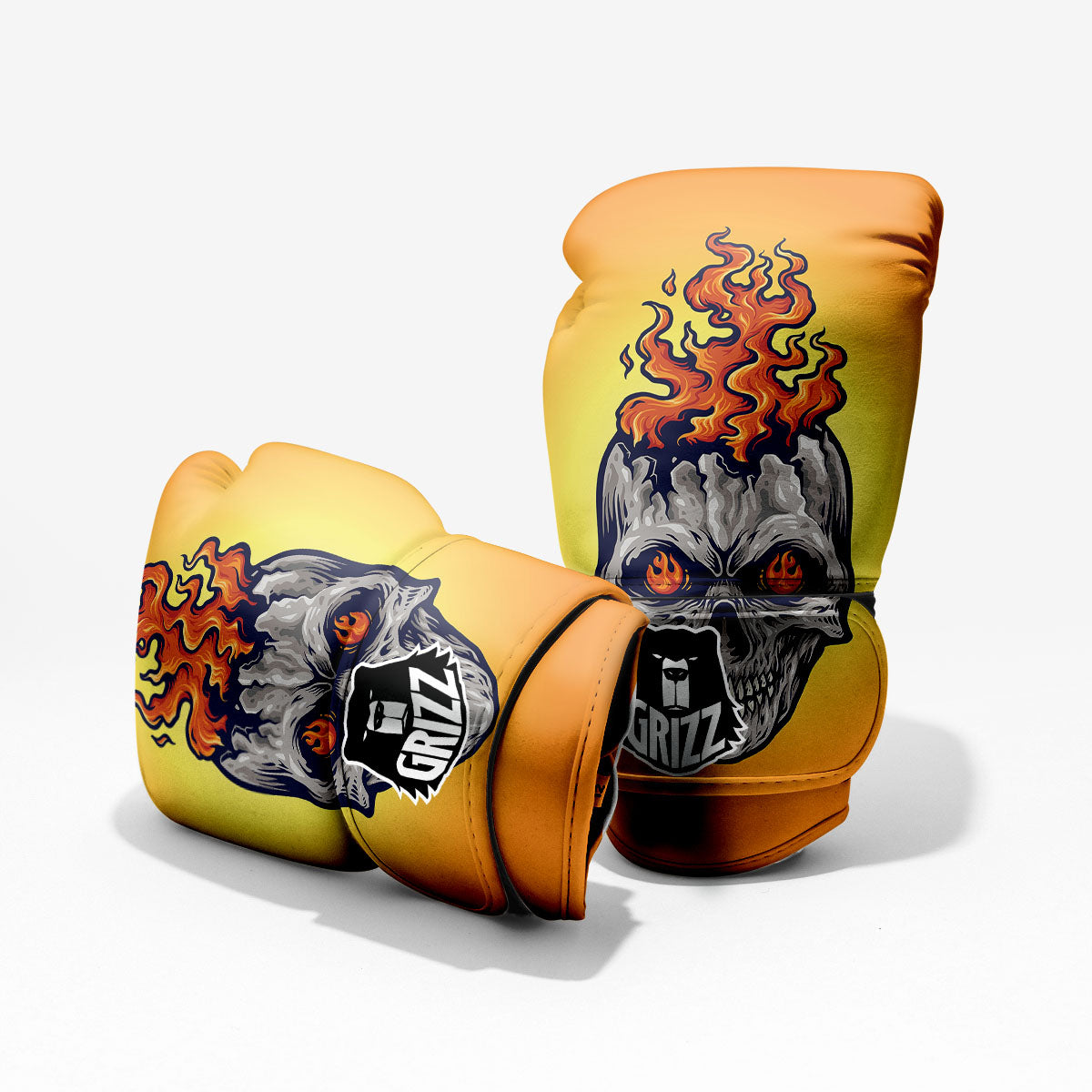 Devil Fire Punk Print Sparring Gloves-grizzshop