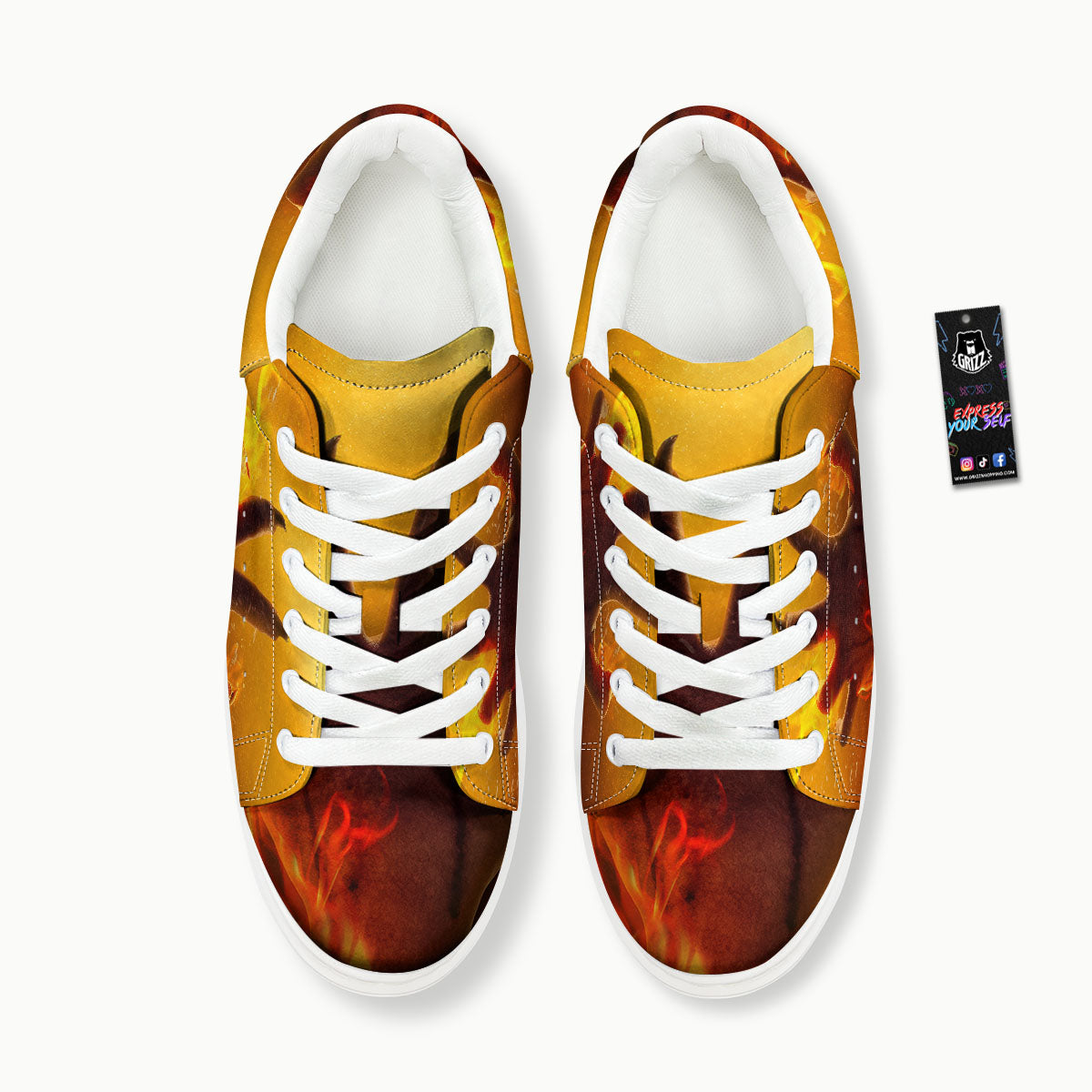 Devil Hand Print Platform Shoes-grizzshop