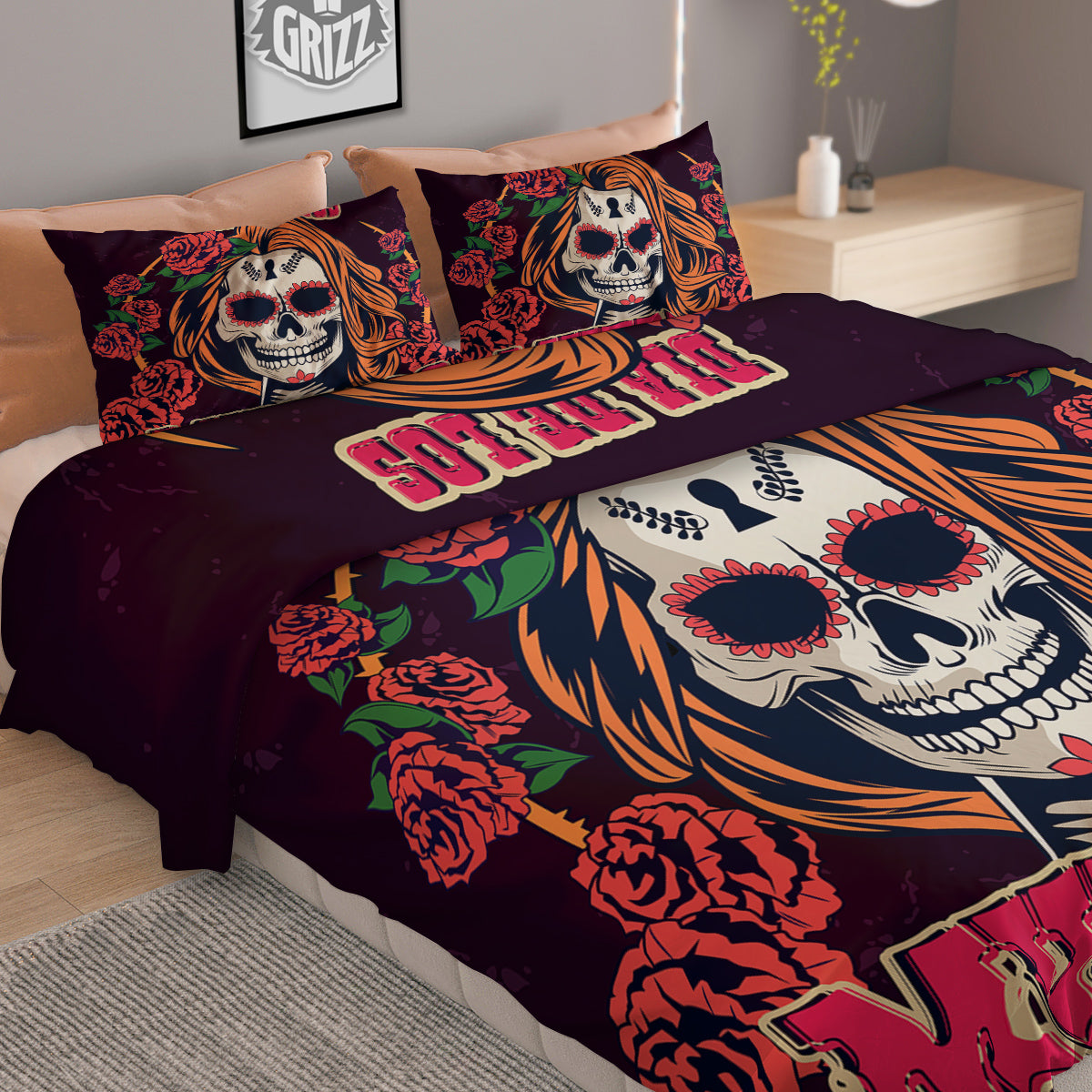 Exotic Leaf Tropical Print Pattern Duvet Cover Bedding Set