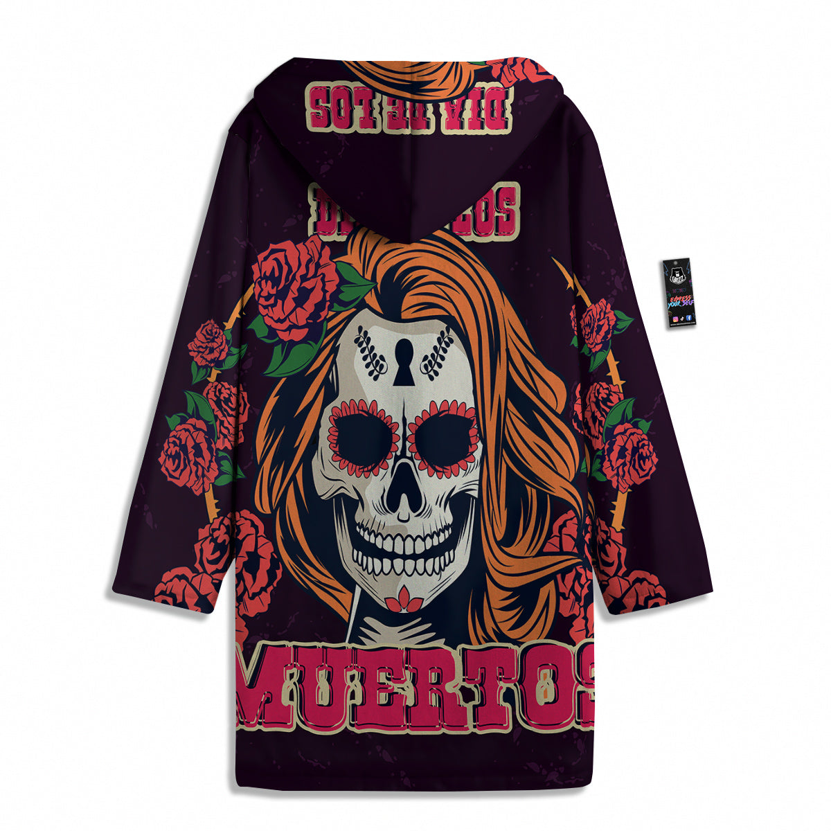 Dia De Los Muertos Calavera Girl Print Men's Windbreaker Jacket-grizzshop