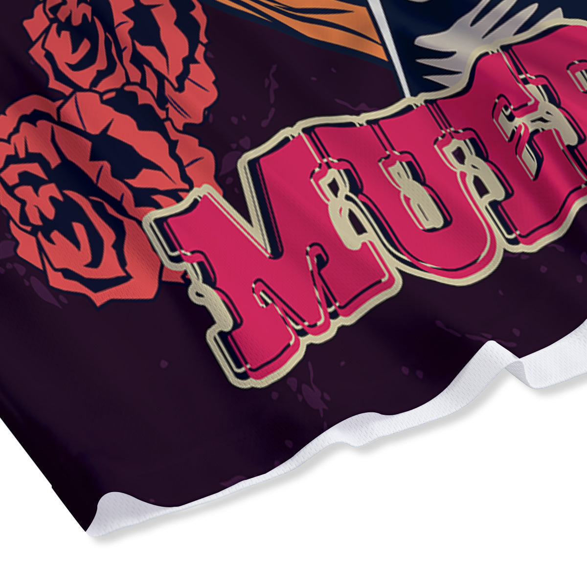 Exotic Leaf Tropical Print Pattern Mesh Shorts