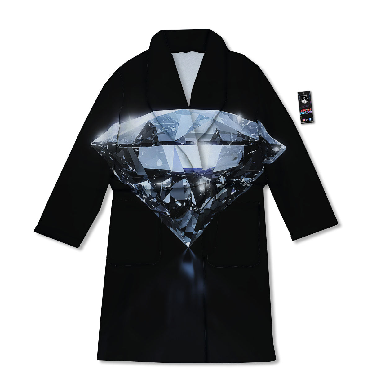 Diamond Print Bathrobe-grizzshop