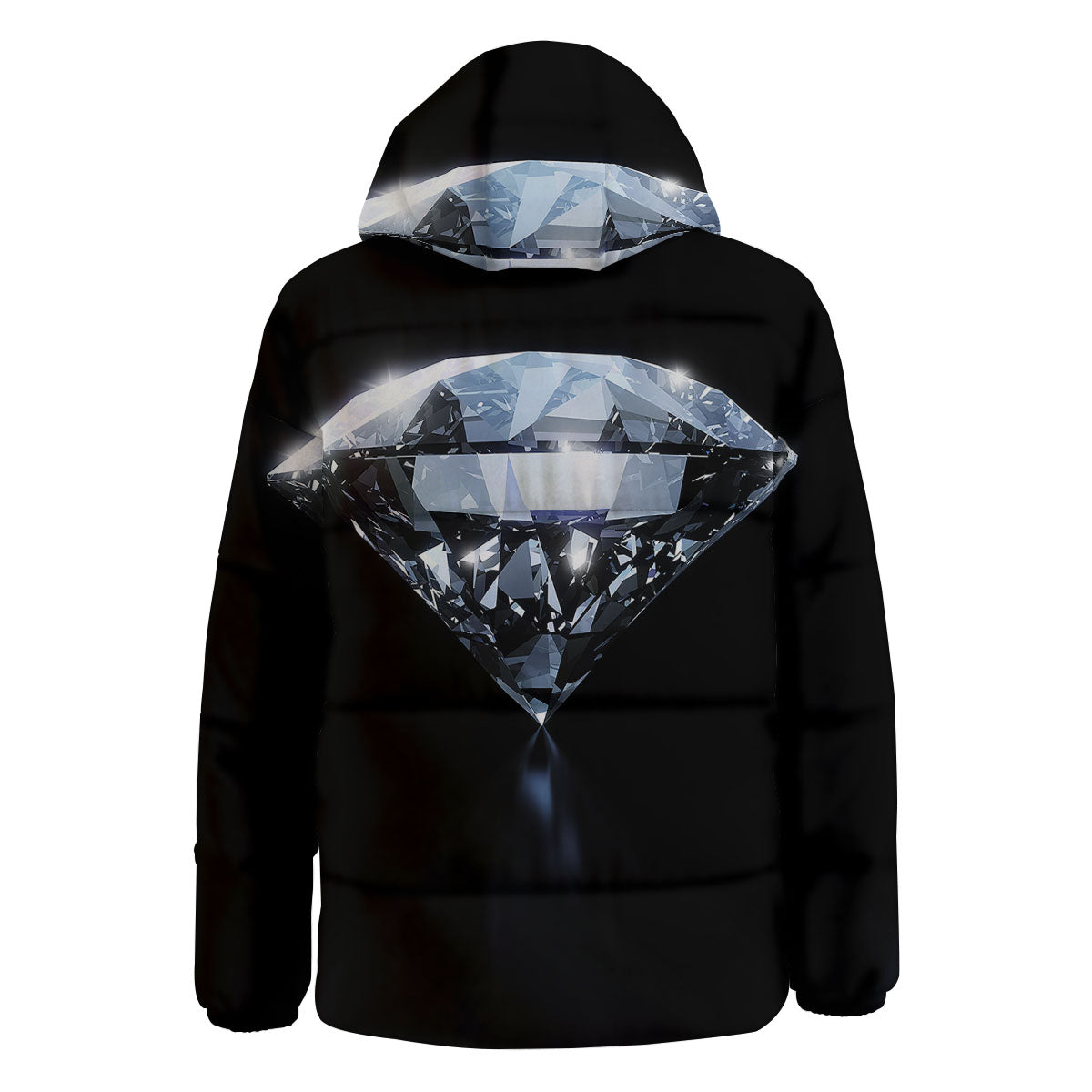 Diamond Print Down Jacket-grizzshop