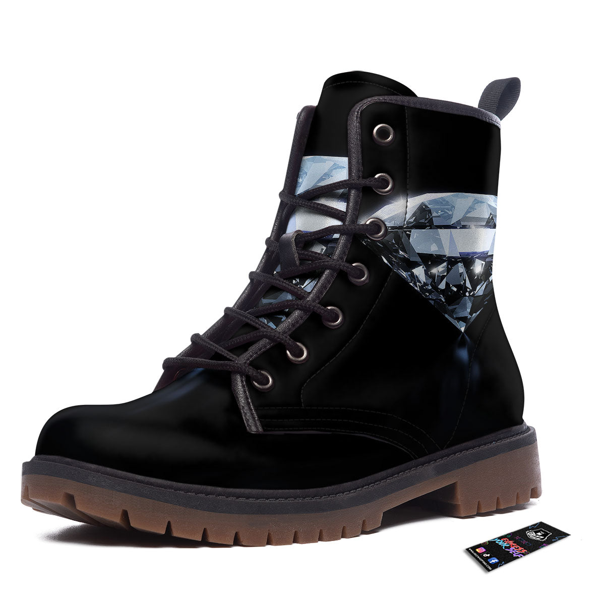 Diamond Print Work Boots-grizzshop