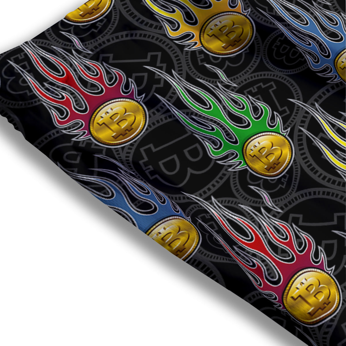 Graffiti Funky Print Pattern Mesh Shorts