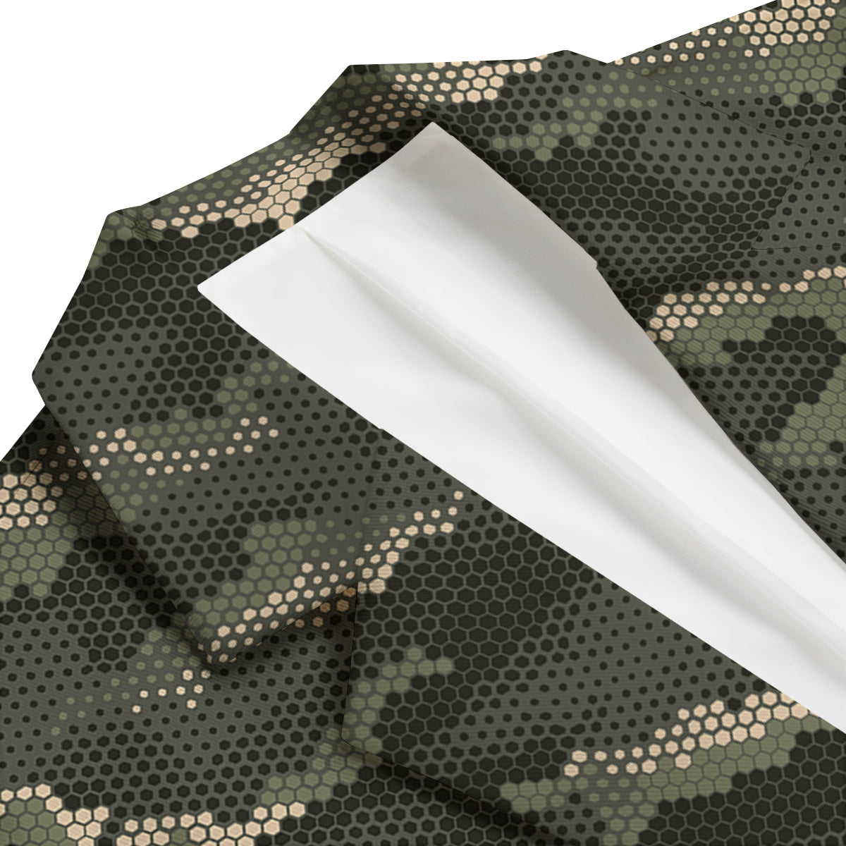 Digital Camo Army Green Print Pattern Men's Blazer-grizzshop