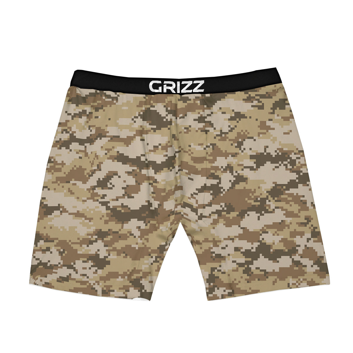 Digital Camo Beige Print Pattern Boxer Briefs-grizzshop