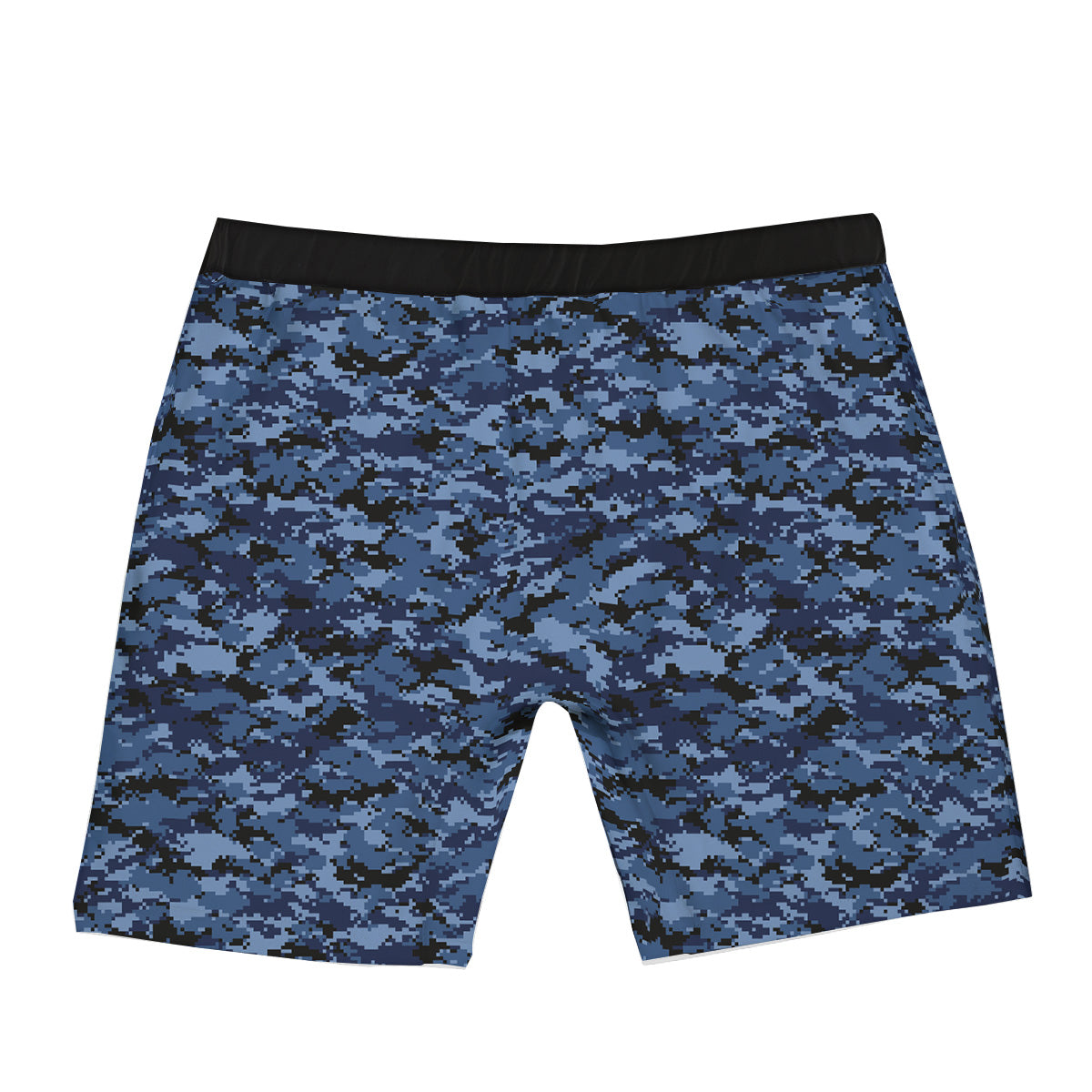 Digital Camo Black And Blue Print Boxer Briefs-grizzshop