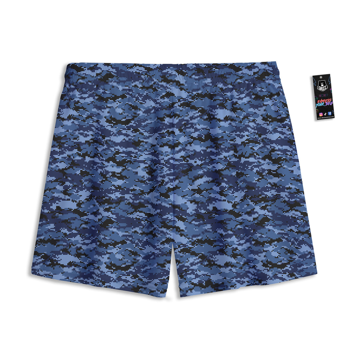 Exotic Leaves Tropical Print Pattern Mesh Shorts