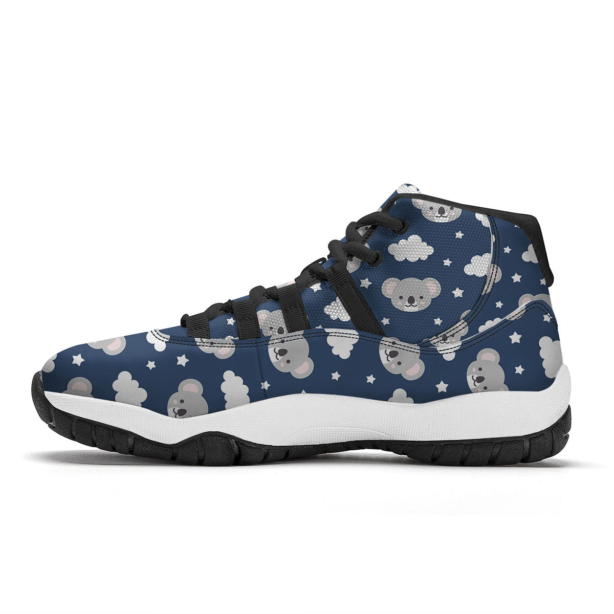 Digital Camo Desert Print Pattern Black Bball Shoes-grizzshop