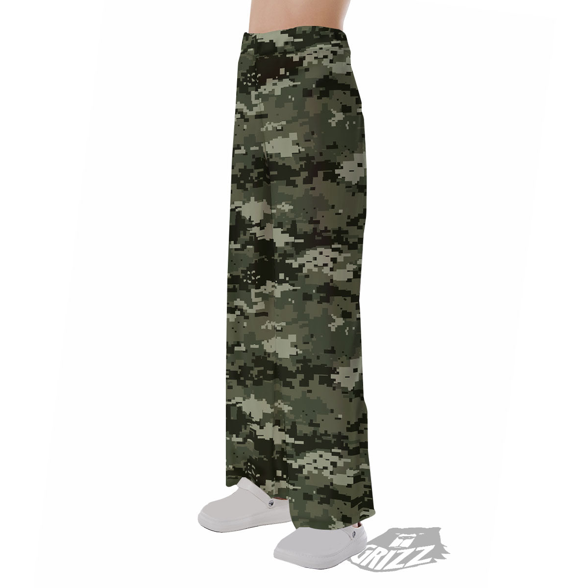 Digital Camo Desert Print Pattern Pajama Pants-grizzshop