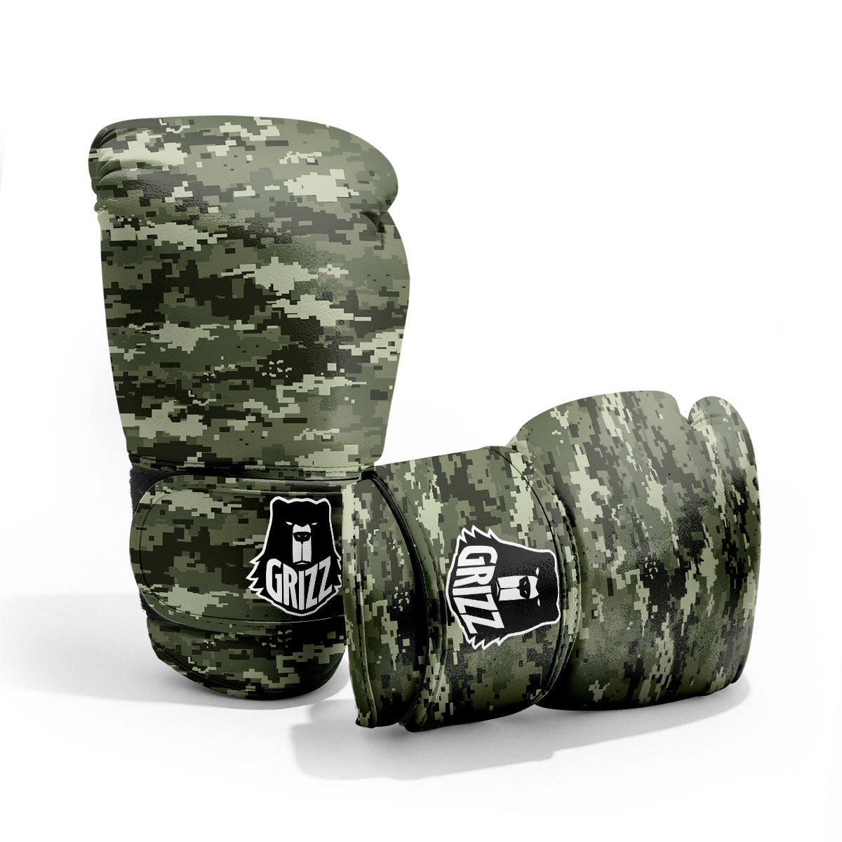 Digital Camo Desert Print Pattern Pro Boxing Glove