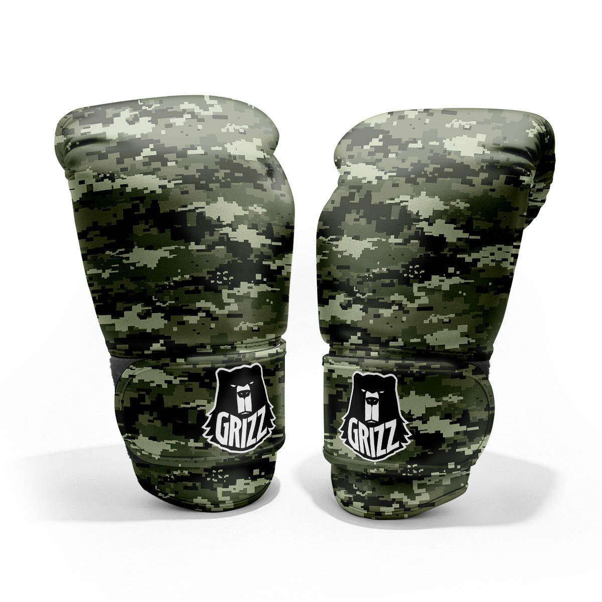 Digital Camo Desert Print Pattern Pro Boxing Glove