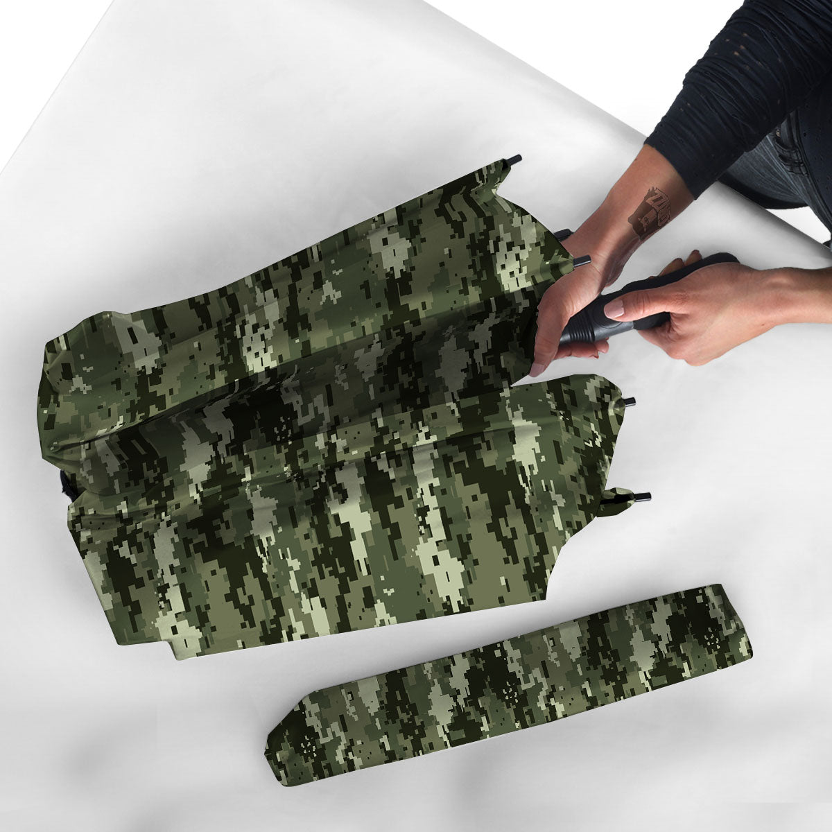 Digital Camo Desert Print Pattern Umbrella-grizzshop