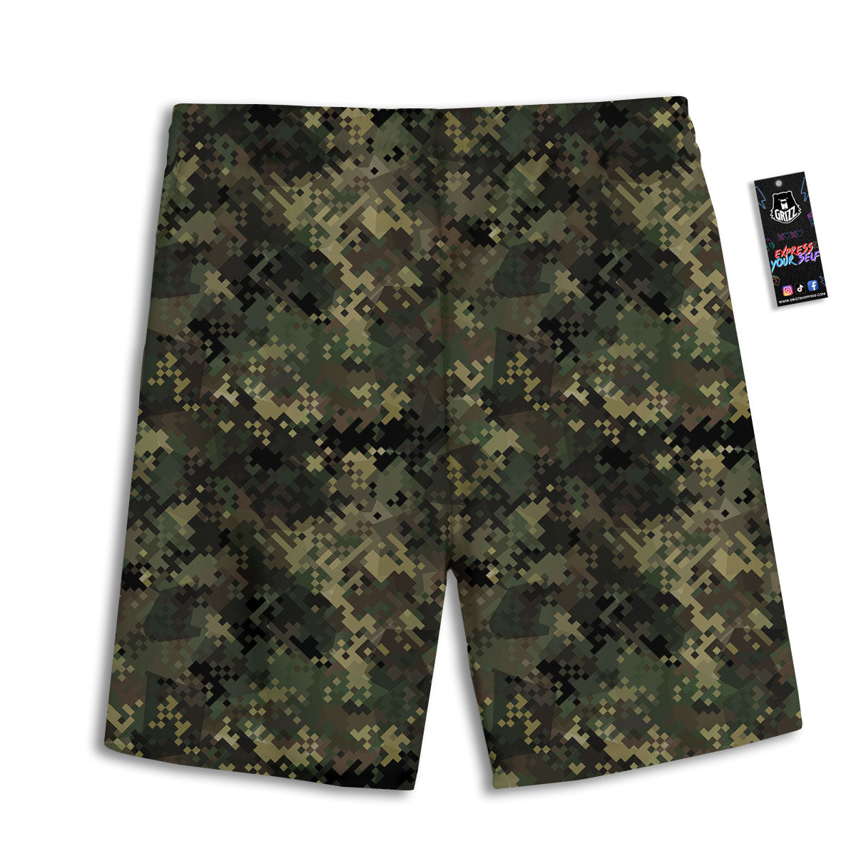De Lis Mardi Gras Print Pattern Men's Athletic Shorts