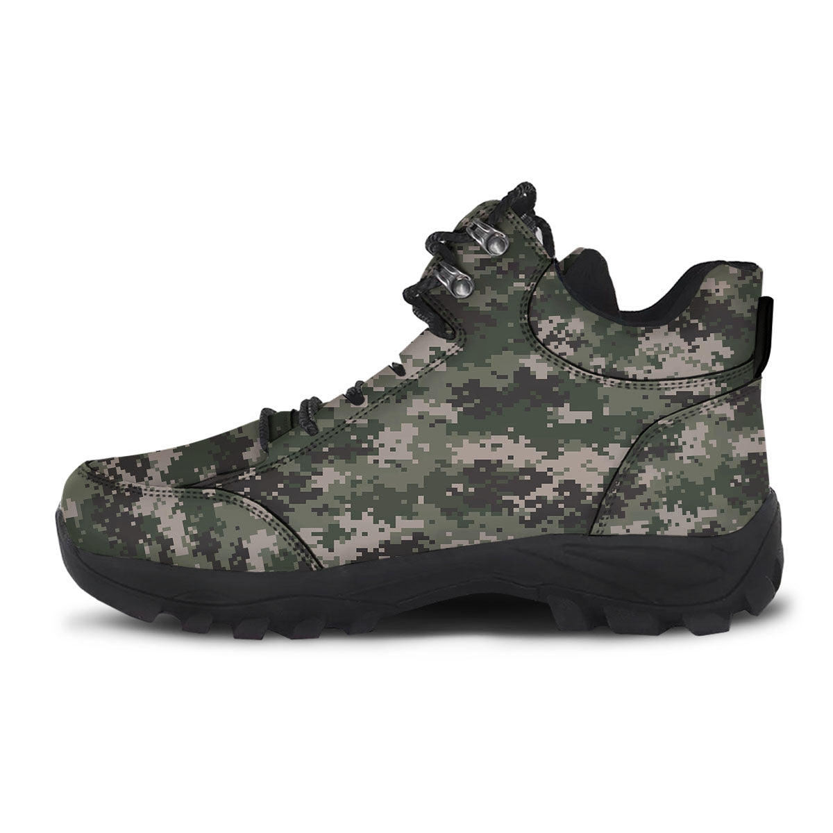 Digital Camo Military Print Pattern Hiking Shoes-grizzshop