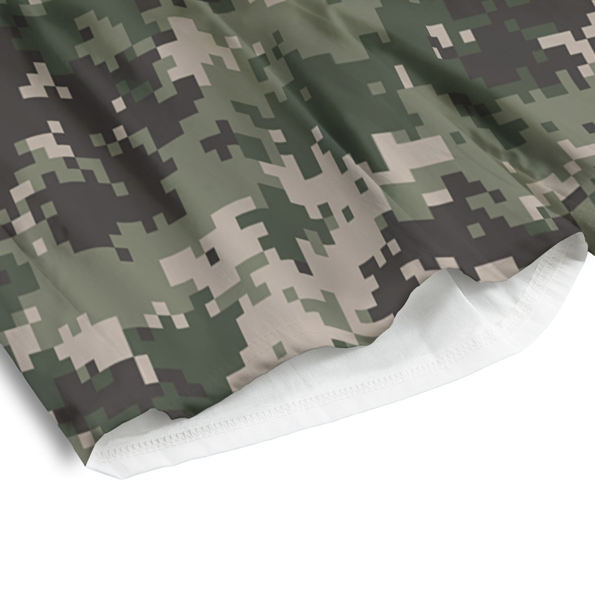 Digital Camo Military Print Pattern Men's Athletic Shorts