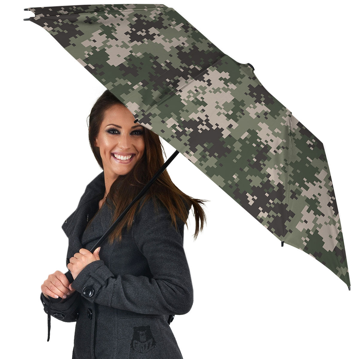 Digital Camo Military Print Pattern Umbrella-grizzshop