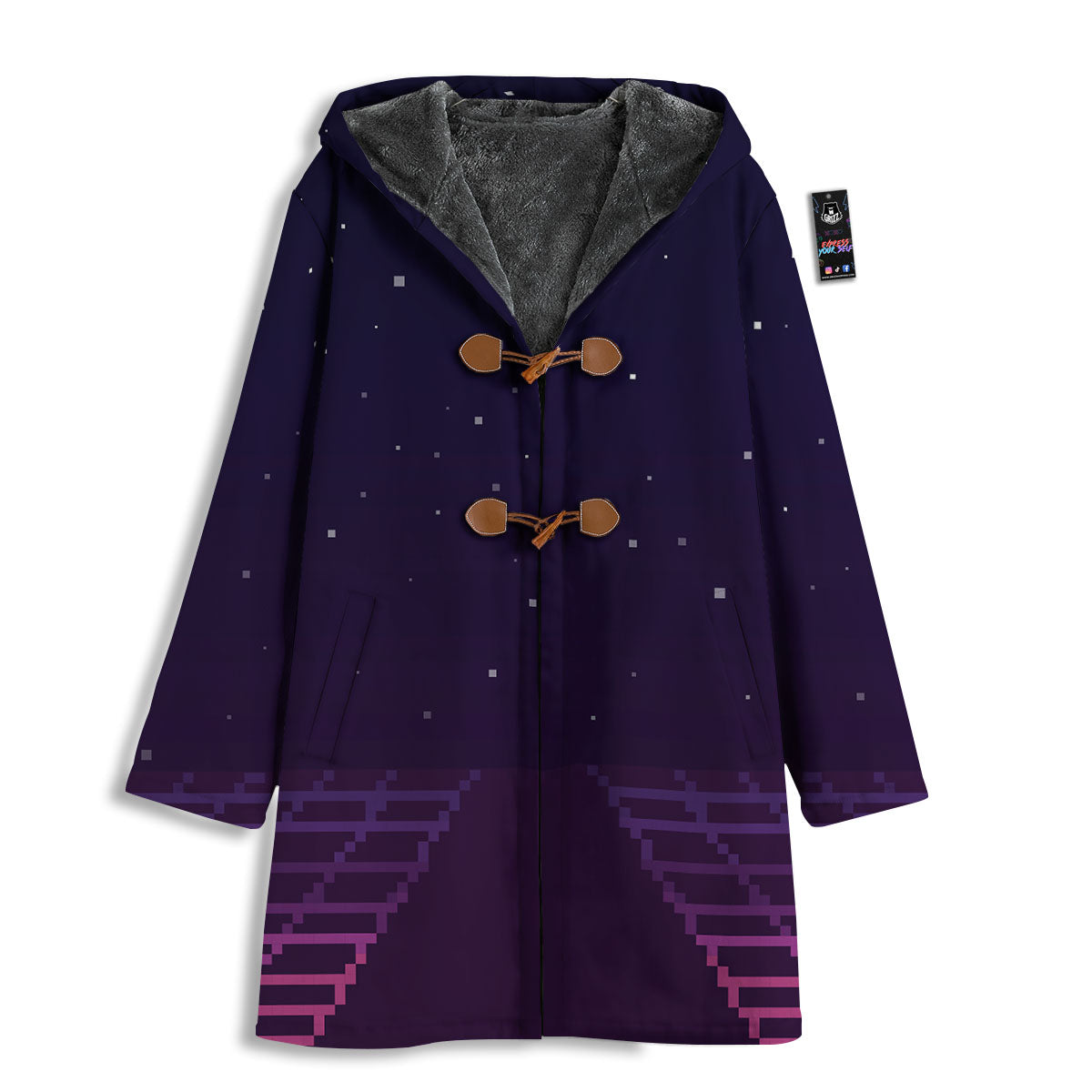 Pixel Letter Windbreaker (Blackout Edition) main image 1