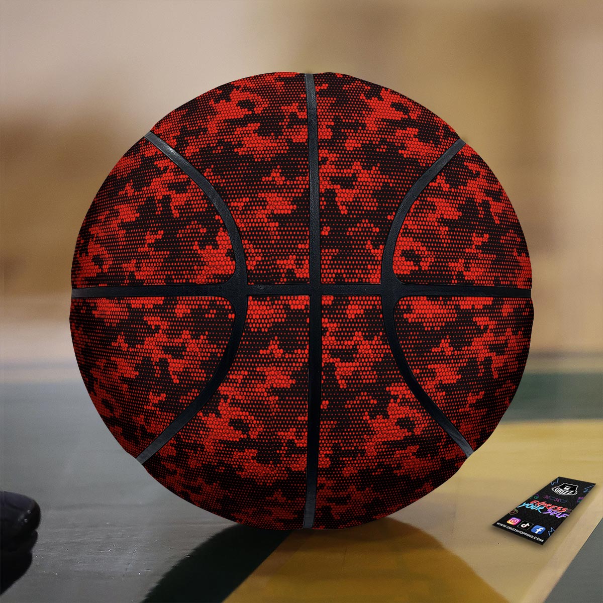 Cow Pink And White Print Pattern Basketball
