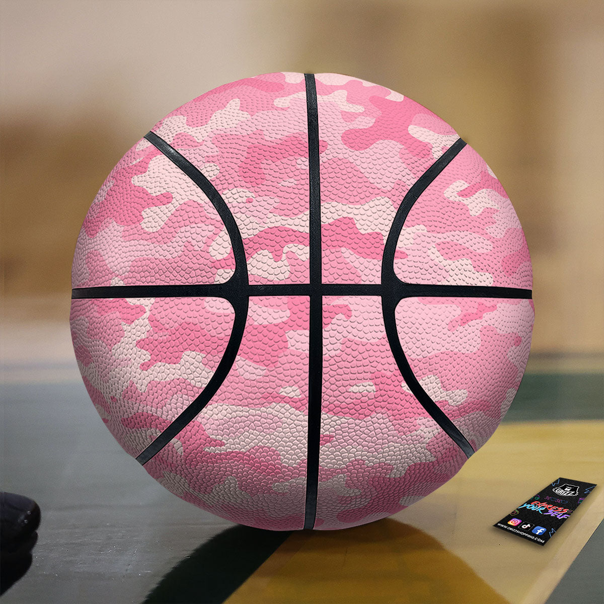Crown Vintage Print Pattern Basketball