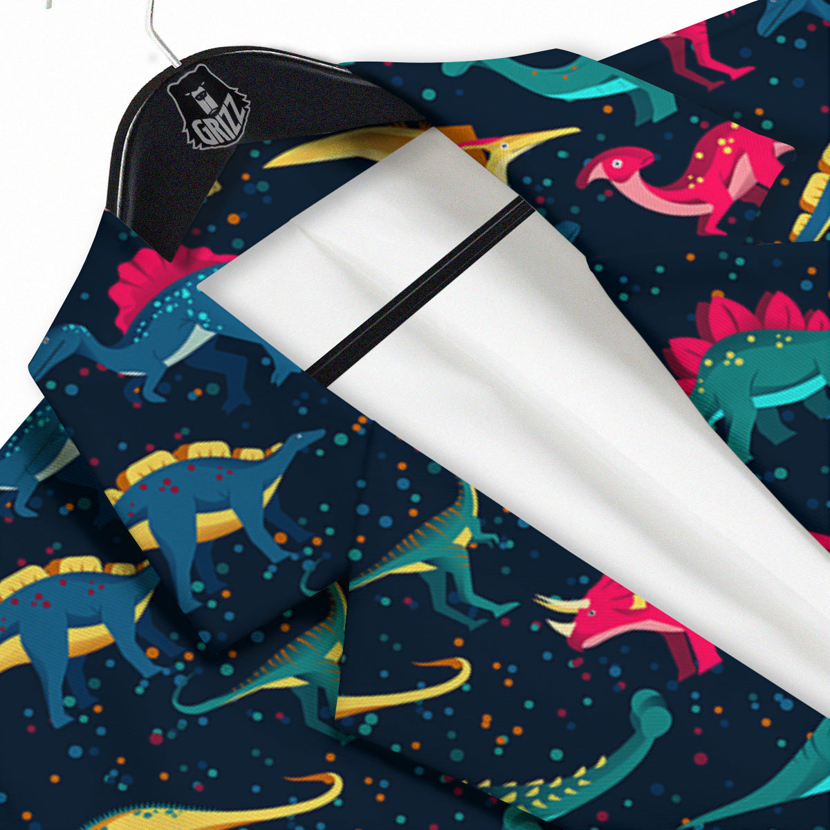 Dinosaur Colorful Print Pattern Men's Sport Coat-grizzshop
