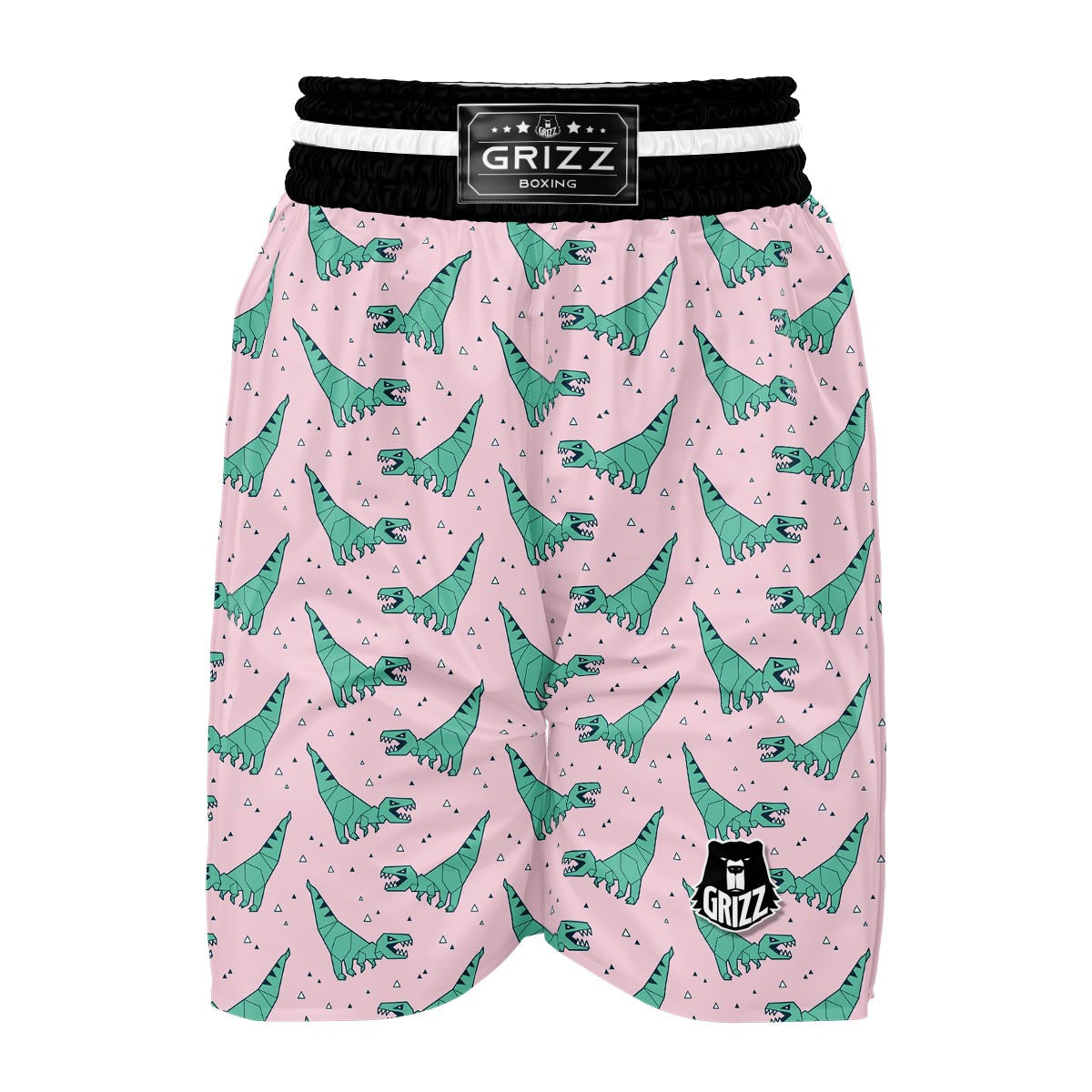 Dinosaur T rex Pattern Print Boxing Shorts-grizzshop
